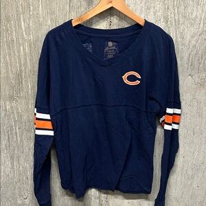 Chicago Bears NFL Junior Collection Blue Orange Long Sleeve T-Shirt- L-G 11/13